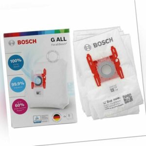 Beutel Bosch Typ G Staubsauger SuperTEX Synthetik Staubbeutel 4er-Pack Original