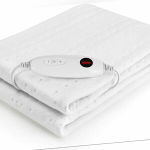 Wärmedecke mit 6 Heizstufen Heizdecke Weiß Wärme-Decke Elektrische 150x80cm Bett