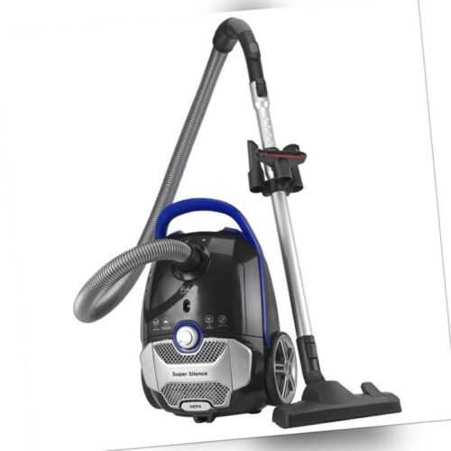 Fakir Blue Vac Power|TS 721 Boden-Staubsauger mit Beutel, schwarz/blau, 800 Watt