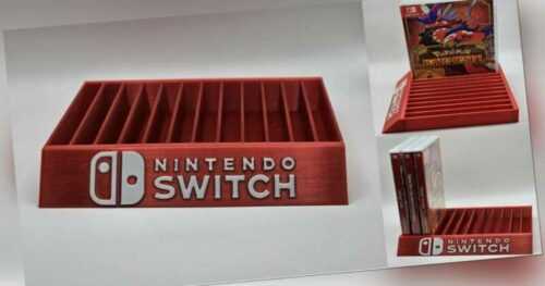 Nintendo Switch Spielehalter Game Holder Rot Stand Spiele Halter