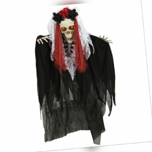 Halloween Dekoration Hängend Skelett Gespenst Braut mit Horror-Geräusche