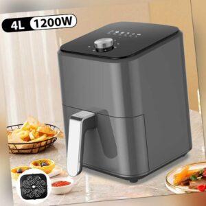 4L Heissluftfritteuse Air fryer Backofen Heißluft Fritteuse 1200W für 5 Personen