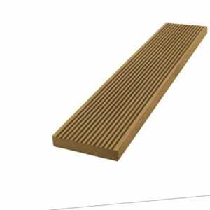 MUSTER WPC Abschlussleiste Terrassendielen 150 mm teak braun Premium Qualität