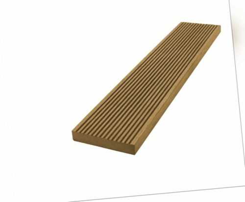 MUSTER WPC Abschlussleiste Terrassendielen 150 mm teak braun Premium Qualität