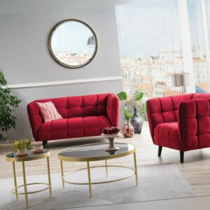 Sessel Zweisitzer Sofa Designersofa Chesterfield Luxuscouch CASTELLO modern