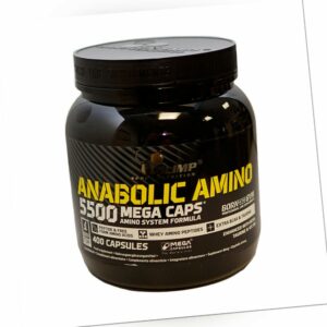 (63,02 EUR/kg) Olimp Amino BCAA 5500 Mega Caps 400 Kapseln Dose Aminosäuren