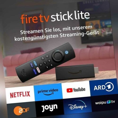 Amazon Fire TV Stick Lite mit Alexa-Sprachfernbedienung Lite (ohne TV-Steuerung)
