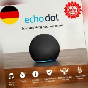 Echo Dot (5. Gen., 2022) | Smarter WLAN- Und Bluetooth-Lautsprecher Mit Alexa Un