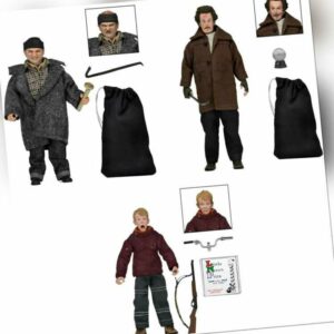 Kevin Home Alone Allein Zu Haus Einbrecher Harry Marv 3 Figuren Retro Set NECA