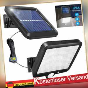Solarlampen, Solarleuchte Außen 56 LEDs mit Bewegungsmelder, IP65 Wasserdicht