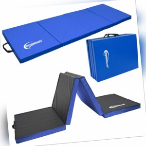 XL Gymnastikmatte 180x60x5cm Turnmatte Sportmatte Fitness Weichbodenmatte Blau