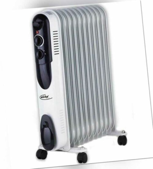 Elta Elektrischer Ölradiator 2000 Watt 9 Rippen Öl Radiator Heizer OR-1409.2