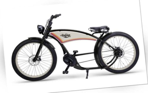 Ruff Cycles THE RUFFIAN E-Bike Cruiser Bosch CX Enviolo 500Wh baja black 2023