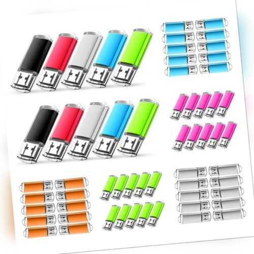 5x 10x USB Stick 2.0 Memory Speicherstick 1GB 2GB 4GB 8GB 16GB 32GB 64GB