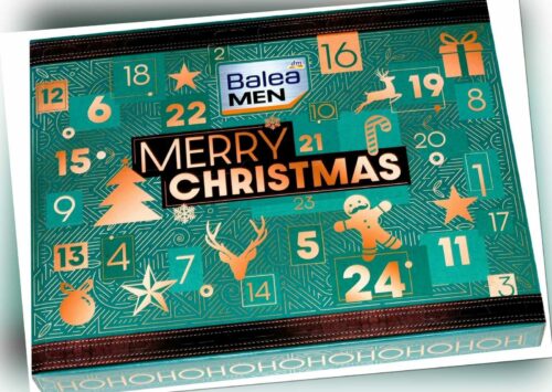 Balea MEN Adventskalender 2023 Merry Christmas 24 Produkte Männerpflege Kalender