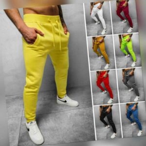 Trainingshose Sport Fitness Jogging Jogger Freizeithose Herren Basic OZONEE 1934