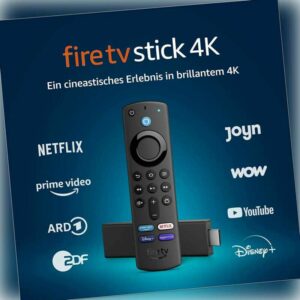 Amazon Fire TV Stick 4K Ultra HD mit neuester Alexa Sprachfernbedienung NEU OVP