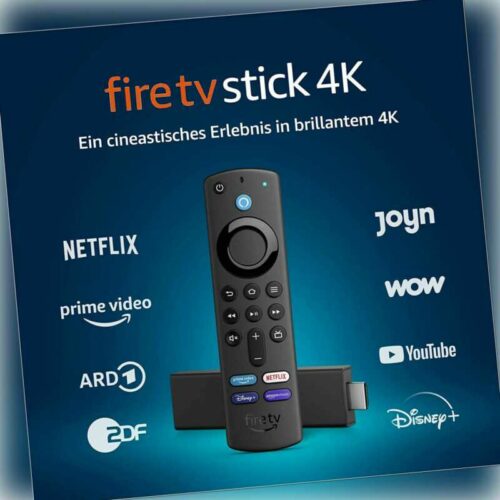 Amazon Fire TV Stick 4K Ultra HD mit neuester Alexa Sprachfernbedienung NEU OVP