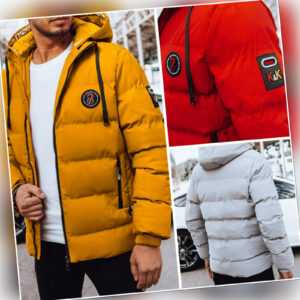 Herren Steppjacke Winterjacke Herrenjacke mit Kapuze Sportjacke DSTREET M-3XL