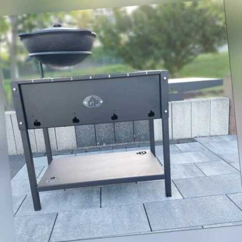 Mangal Set Batyr 60 Schaschlikgrill 80cm mit  Grillrost Kasan 8L