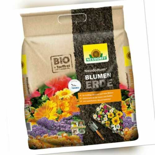 Neudorff NeudoHum BlumenErde 10 Liter - Universalerde Blumen Erde