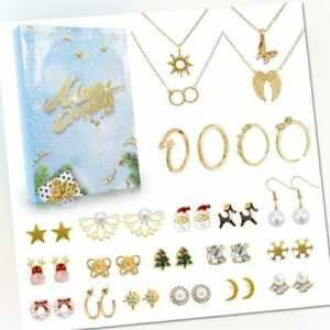 Schmuck Adventskalender 2023 Frauen Weihnachtskalender Mädchen 24 Überraschun...