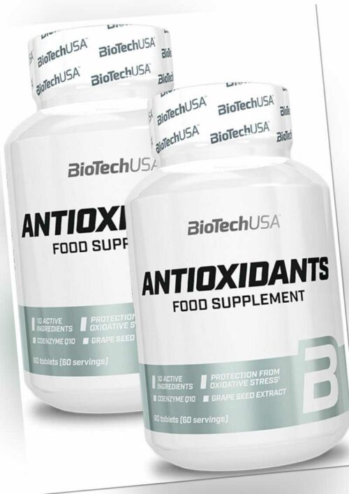 BioTechUSA Antioxidants - 2x 60 Tabletten - Antioxidantien Vitamine Mineralien