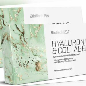 BioTechUSA Hyaluronic and Collagen - 2x 120 Kapseln-Kollagen Vitamine Mineralien