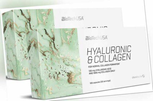 BioTechUSA Hyaluronic and Collagen - 2x 120 Kapseln-Kollagen Vitamine Mineralien