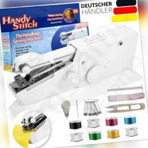 Nähmaschine Elektrische Mini Handnähmaschine Nähen Stitch Tragbar Reise Werkzeug