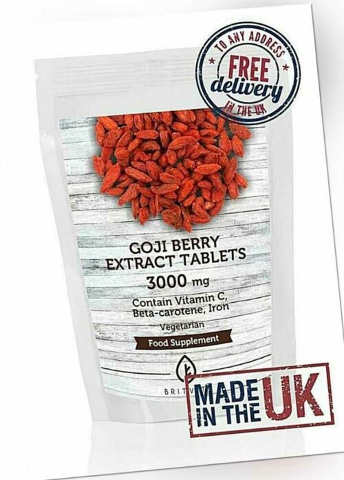 Goji Berry Extrakt 3000 mg Tabletten BritVits UK