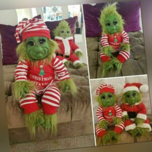 Grinch Puppen Nettes Weihnachten Gefülltes Plüschtier KinderGeschenke Wohnkultur
