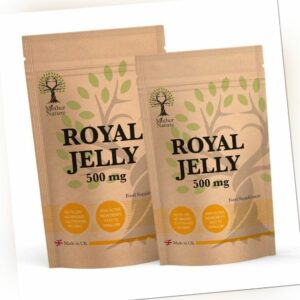 Royal Jelly 500 mg Kapseln Royal Jelly Pulver vegan frisch Royal Jelly Supplement