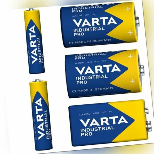 Varta Industrial Pro Batterien professionelle Alkaline alle Typen Auswahl