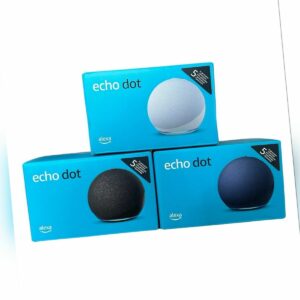 Amazon Echo Dot 5. Generation Smart Lautsprecher - Anthrazit/Weiß/Tiefseeblau