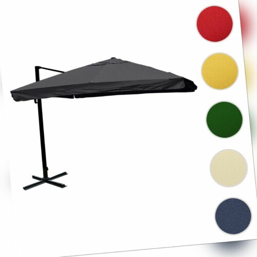 Gastronomie-Luxus-Ampelschirm HWC, Sonnenschirm 3x4m, Flap