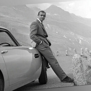 JAMES BOND FILMPOSTER SEAN CONNERY WITH ASTON MARTIN KINOPLAKAT FILMPLAKAT MOVIE