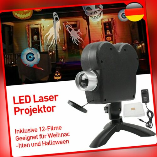 LED Laser Projektionslampe Weihnachten Halloween Muster Projektor Fenster Licht