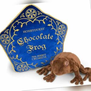 Harry Potter Schokoladenfrosch Plüschtier Frosch und Kissen The Noble Collection