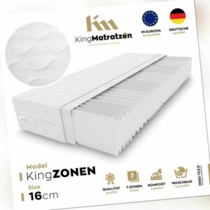 Matratze schaumstoff rollmatratze 7 Zonen  kaltschaum bett H3 KingZONEN 16cm
