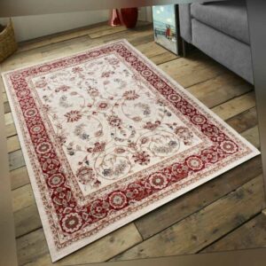 Teppich Osten Orientteppich Perser Vintage Teppiche in Beige Weiß Rot