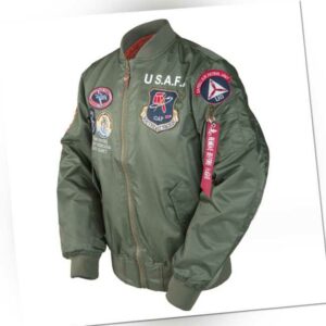 Top Gun MA-1 Jacket US Army Herren Bomberjacke Air Force Winter Piloten Flieger*