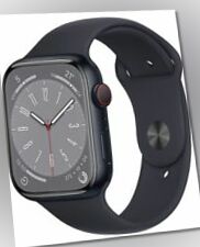 Apple Watch Series 8 45mm Cellular Alu-Gehäuse Mitternacht  - Sportarmband