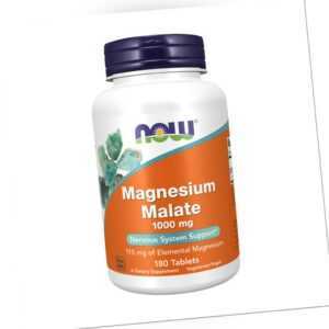 NOW Foods - Magnesiummalat 1000 mg (180 Tabletten)