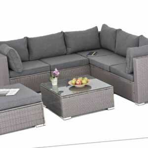 Polyrattan Gartenmöbel Lounge Möbel Sofa Sitzgarnitur Gartengarnitur Sitzgruppe