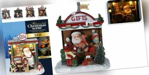 Christmas Decoration Ornament 4 Designs Light Up Santa's Christmas Shops Toys