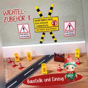 Wichteltüre-Zubehör, Wichtel Zubehör, Weihnachtswichtel, Wichtel Baustelle,