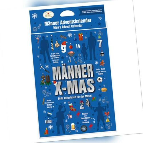 Männer X-MAS Schoko-Adventskalender - Schokolade - Motiv Hammer, Grill & Mehr