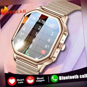 Smartwatch Damen Smart Uhr Frauen Bluetooth Anruf Armbanduhr Herren Sport