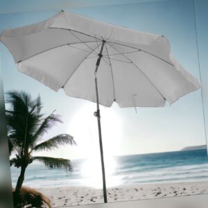 SunnyJoy Sonnenschirm Balkonschirm Gartenschirm - UV50+ - Anthrazit, rund, 190cm